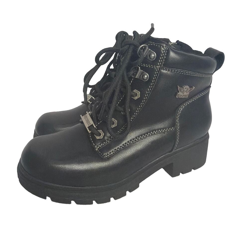 Dream Apparel Women's Goth Motorcycle Boots Biker Black Sz 6.5